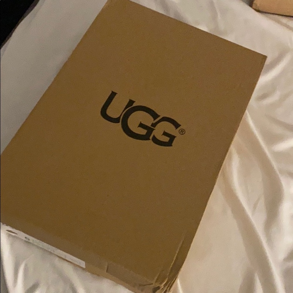 Red UGG slides
